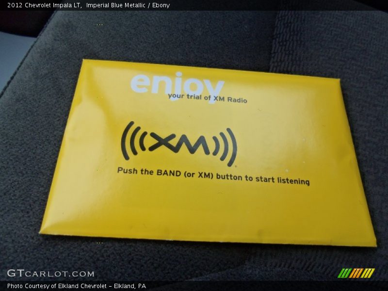Imperial Blue Metallic / Ebony 2012 Chevrolet Impala LT