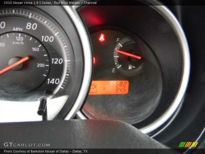 Red Brick Metallic / Charcoal 2010 Nissan Versa 1.8 S Sedan