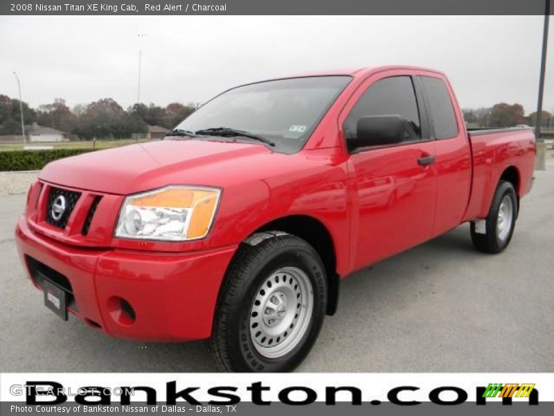 Red Alert / Charcoal 2008 Nissan Titan XE King Cab