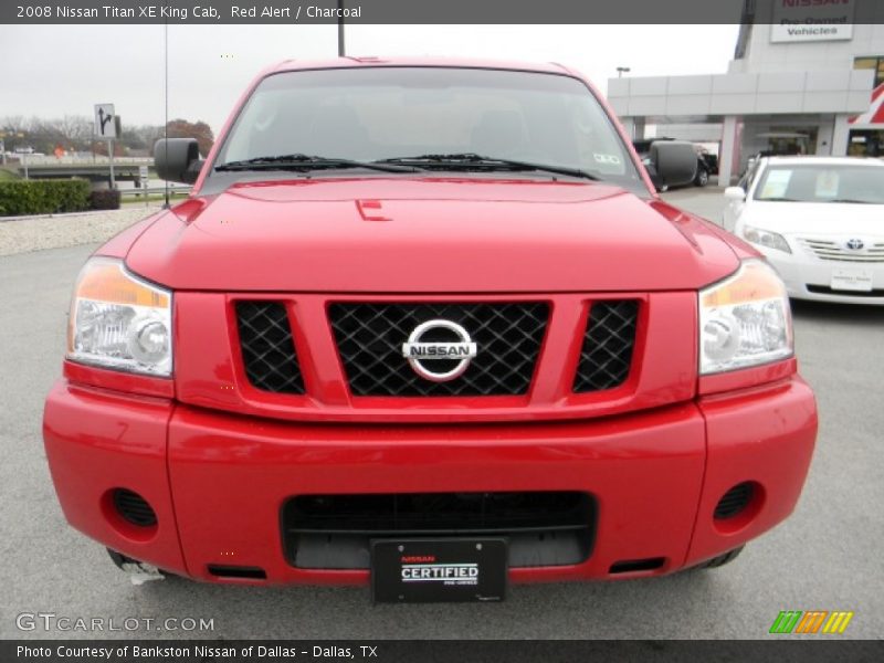 Red Alert / Charcoal 2008 Nissan Titan XE King Cab