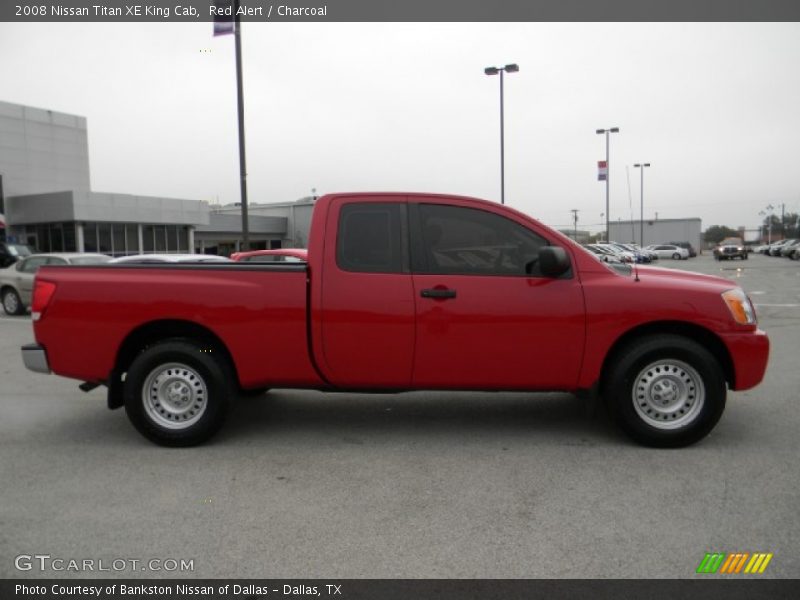 Red Alert / Charcoal 2008 Nissan Titan XE King Cab