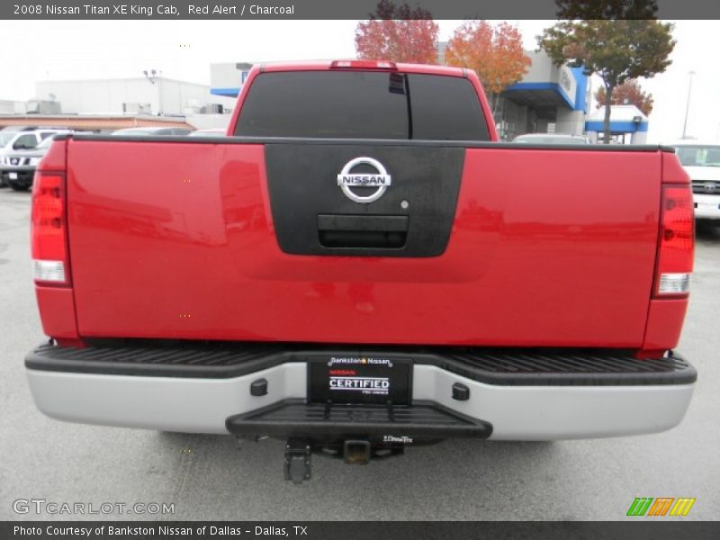 Red Alert / Charcoal 2008 Nissan Titan XE King Cab
