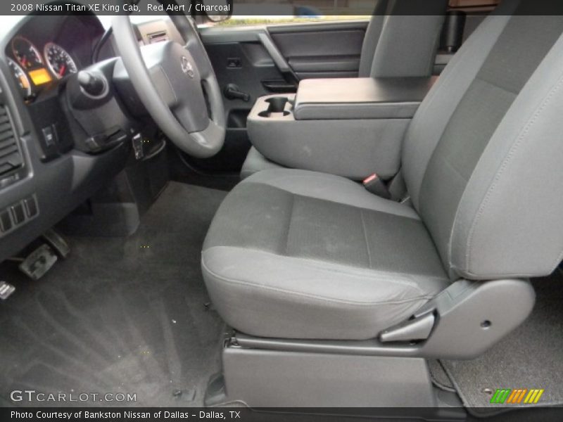 Red Alert / Charcoal 2008 Nissan Titan XE King Cab