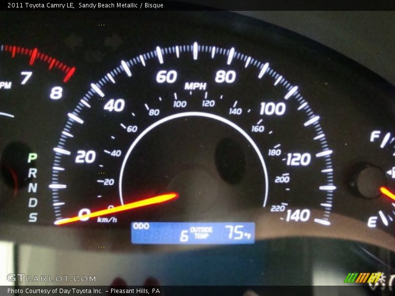 Sandy Beach Metallic / Bisque 2011 Toyota Camry LE