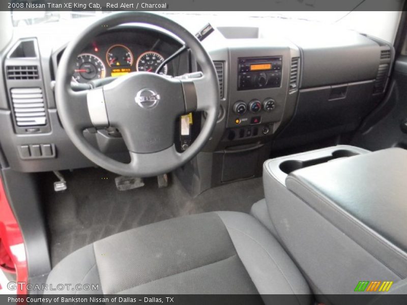 Red Alert / Charcoal 2008 Nissan Titan XE King Cab