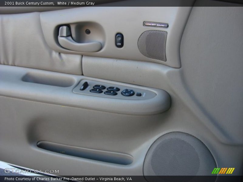 White / Medium Gray 2001 Buick Century Custom