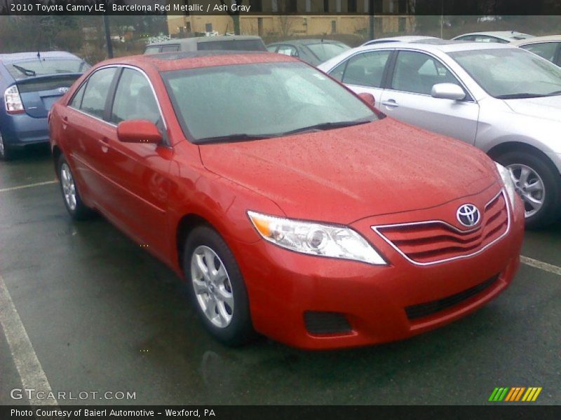 Barcelona Red Metallic / Ash Gray 2010 Toyota Camry LE