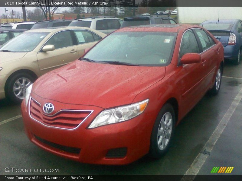 Barcelona Red Metallic / Ash Gray 2010 Toyota Camry LE