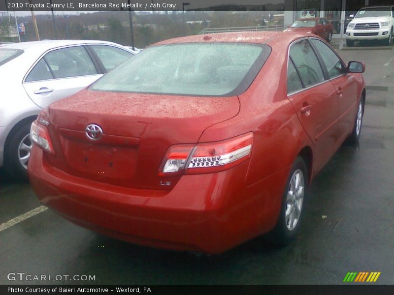 Barcelona Red Metallic / Ash Gray 2010 Toyota Camry LE