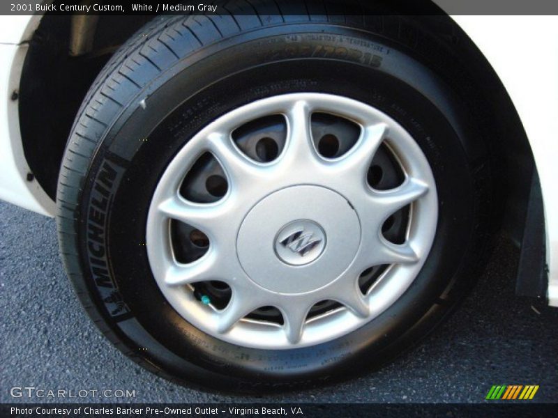 White / Medium Gray 2001 Buick Century Custom
