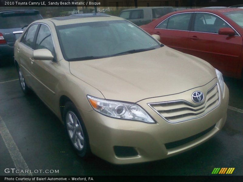 Sandy Beach Metallic / Bisque 2010 Toyota Camry LE