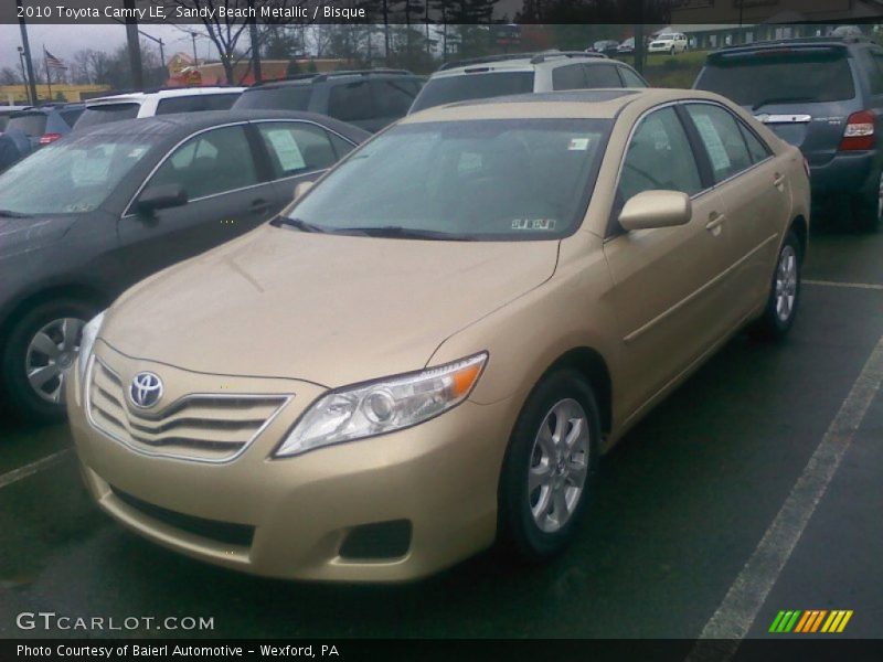 Sandy Beach Metallic / Bisque 2010 Toyota Camry LE
