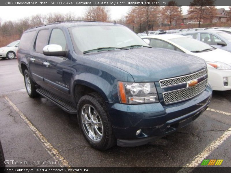 Bermuda Blue Metallic / Light Titanium/Dark Titanium 2007 Chevrolet Suburban 1500 LTZ 4x4