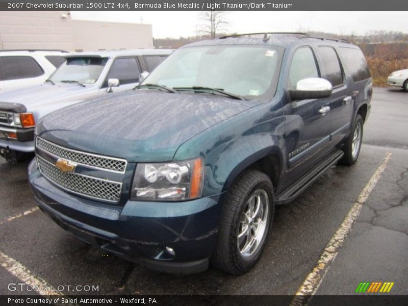 Bermuda Blue Metallic / Light Titanium/Dark Titanium 2007 Chevrolet Suburban 1500 LTZ 4x4