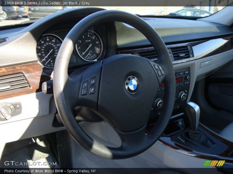 Jet Black / Grey 2009 BMW 3 Series 328xi Sedan