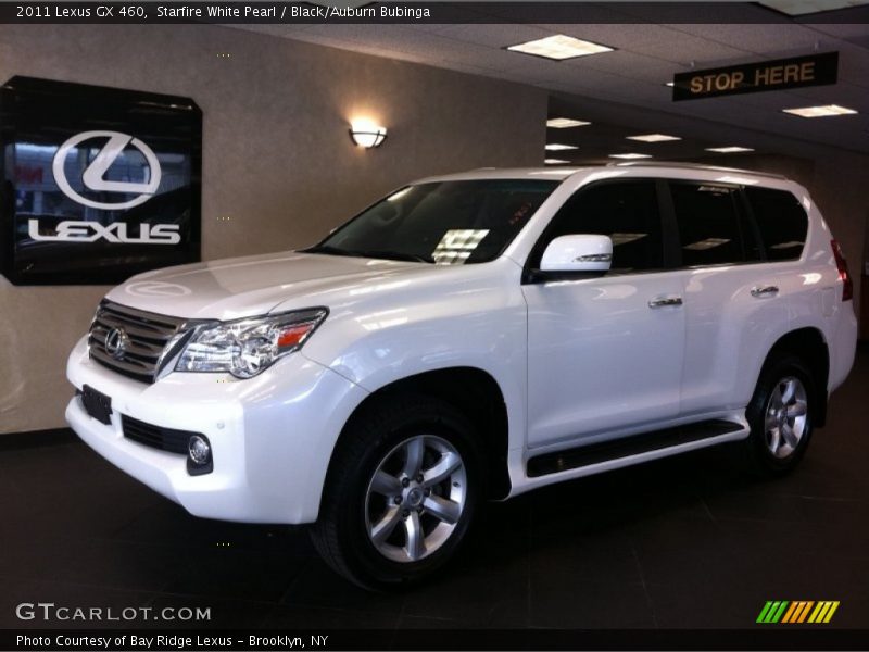 Starfire White Pearl / Black/Auburn Bubinga 2011 Lexus GX 460