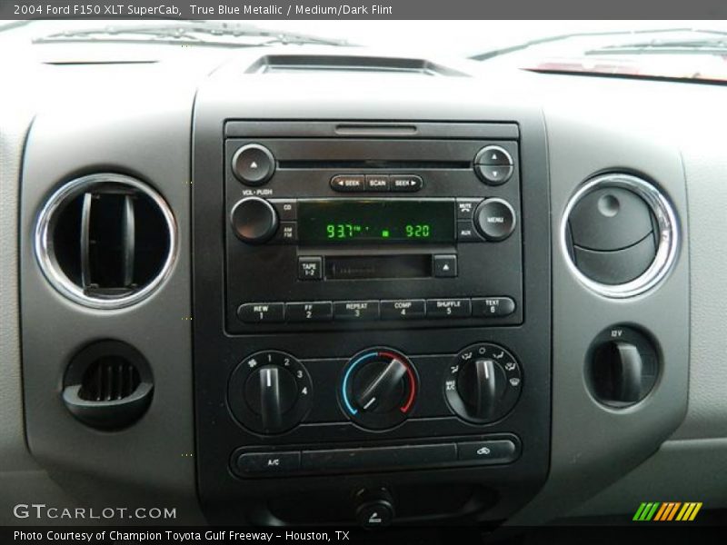 True Blue Metallic / Medium/Dark Flint 2004 Ford F150 XLT SuperCab