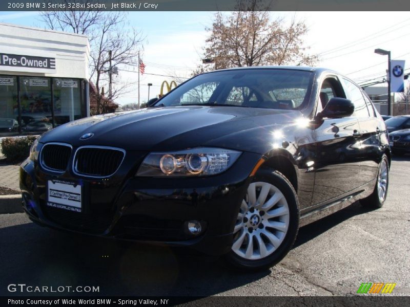 Jet Black / Grey 2009 BMW 3 Series 328xi Sedan