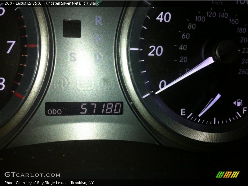 Tungsten Silver Metallic / Black 2007 Lexus ES 350