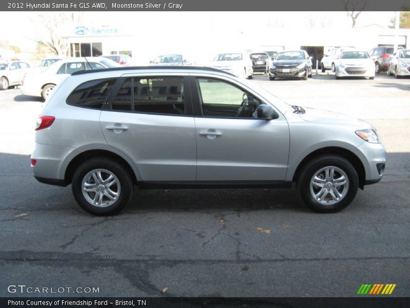 Moonstone Silver / Gray 2012 Hyundai Santa Fe GLS AWD