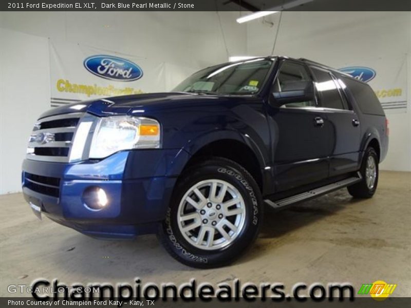 Dark Blue Pearl Metallic / Stone 2011 Ford Expedition EL XLT