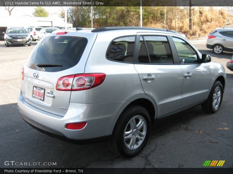 Moonstone Silver / Gray 2012 Hyundai Santa Fe GLS AWD