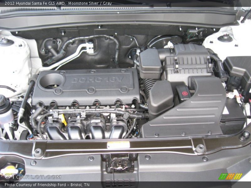Moonstone Silver / Gray 2012 Hyundai Santa Fe GLS AWD