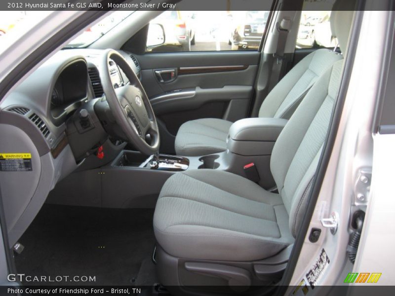 Moonstone Silver / Gray 2012 Hyundai Santa Fe GLS AWD