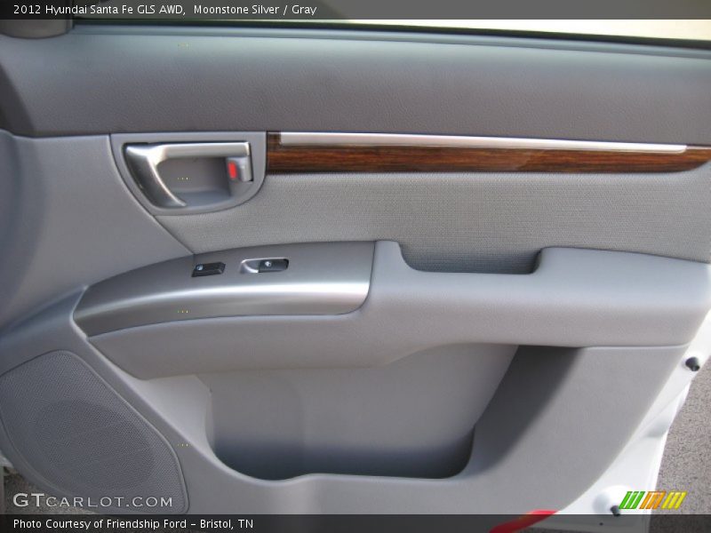 Moonstone Silver / Gray 2012 Hyundai Santa Fe GLS AWD