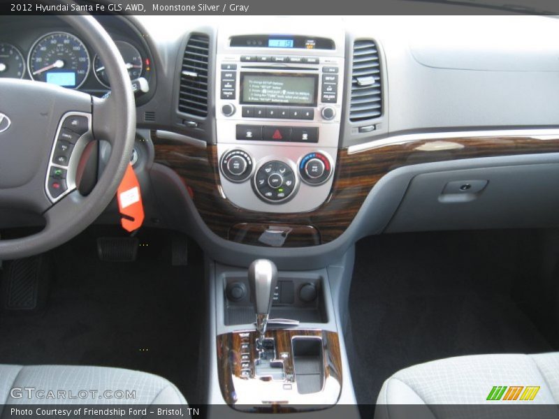 Moonstone Silver / Gray 2012 Hyundai Santa Fe GLS AWD
