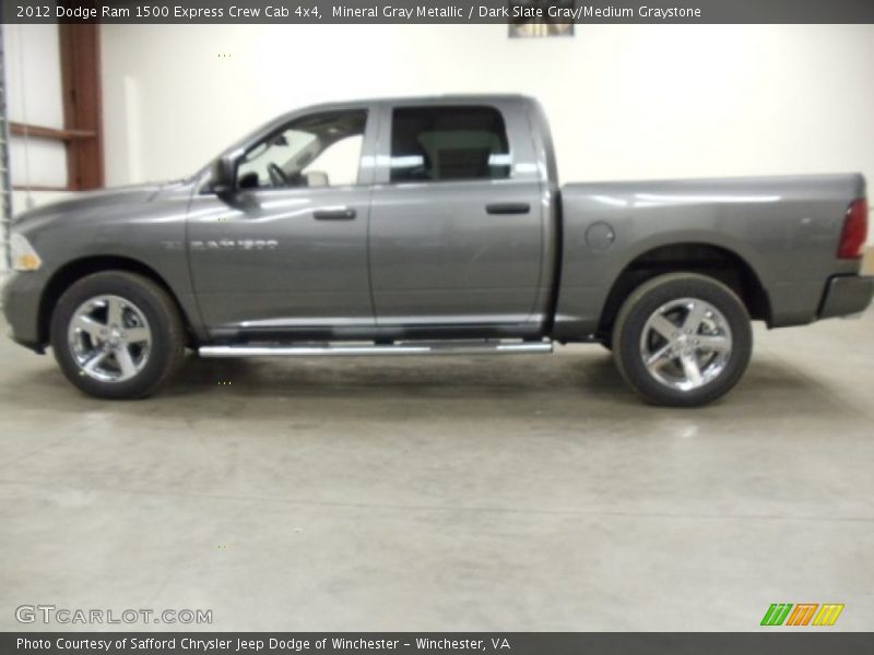Mineral Gray Metallic / Dark Slate Gray/Medium Graystone 2012 Dodge Ram 1500 Express Crew Cab 4x4