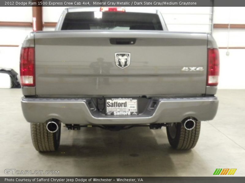 Mineral Gray Metallic / Dark Slate Gray/Medium Graystone 2012 Dodge Ram 1500 Express Crew Cab 4x4