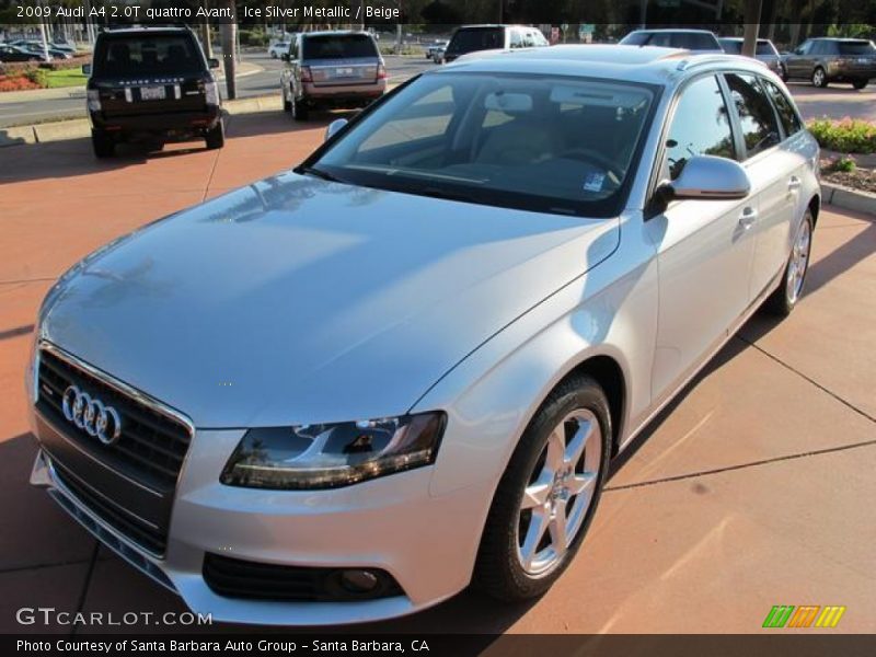Ice Silver Metallic / Beige 2009 Audi A4 2.0T quattro Avant