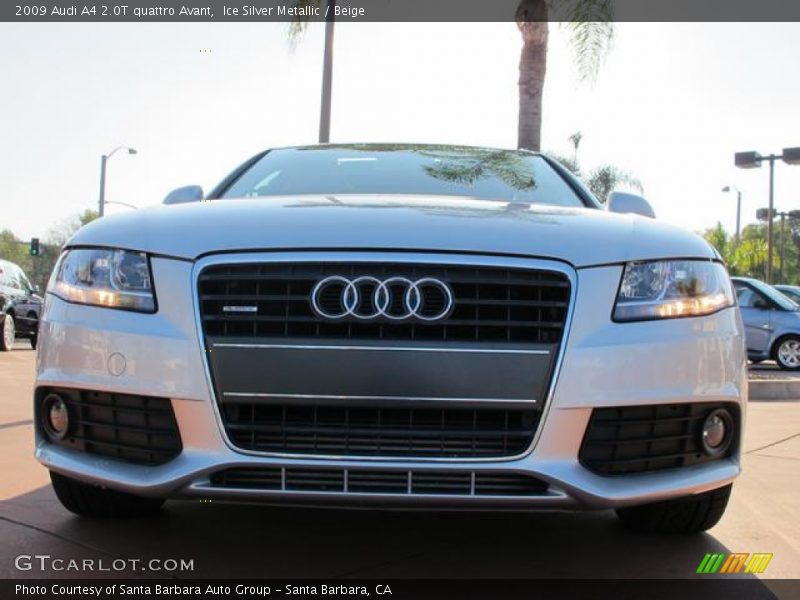 Ice Silver Metallic / Beige 2009 Audi A4 2.0T quattro Avant