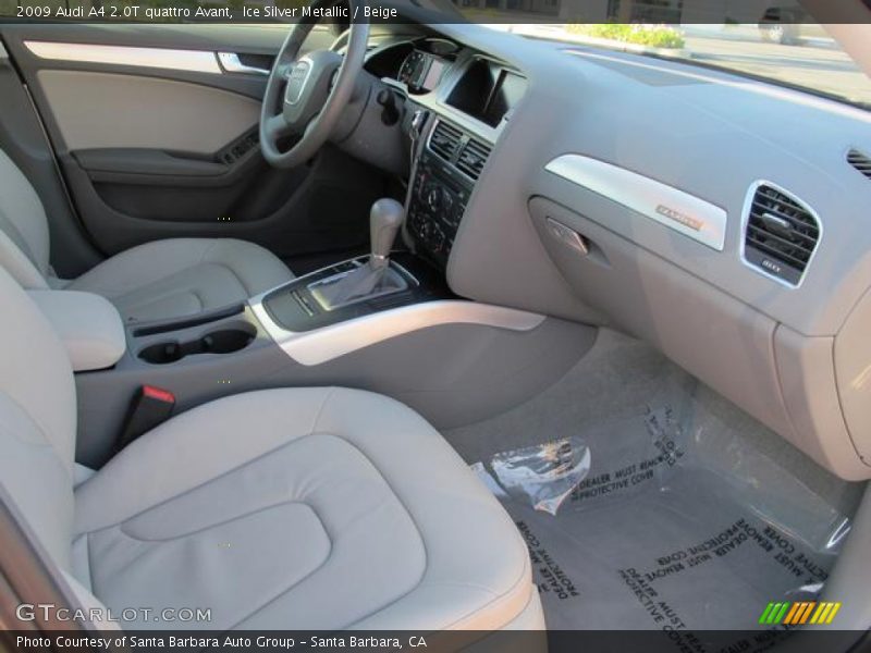 Ice Silver Metallic / Beige 2009 Audi A4 2.0T quattro Avant