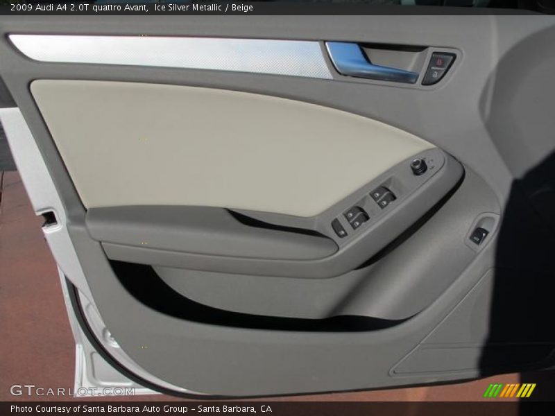 Ice Silver Metallic / Beige 2009 Audi A4 2.0T quattro Avant