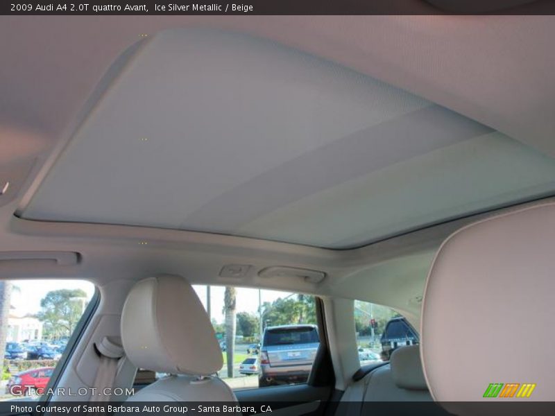 Ice Silver Metallic / Beige 2009 Audi A4 2.0T quattro Avant