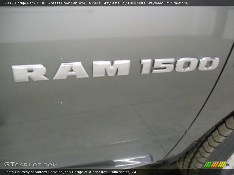 Mineral Gray Metallic / Dark Slate Gray/Medium Graystone 2012 Dodge Ram 1500 Express Crew Cab 4x4