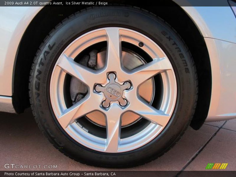 Ice Silver Metallic / Beige 2009 Audi A4 2.0T quattro Avant