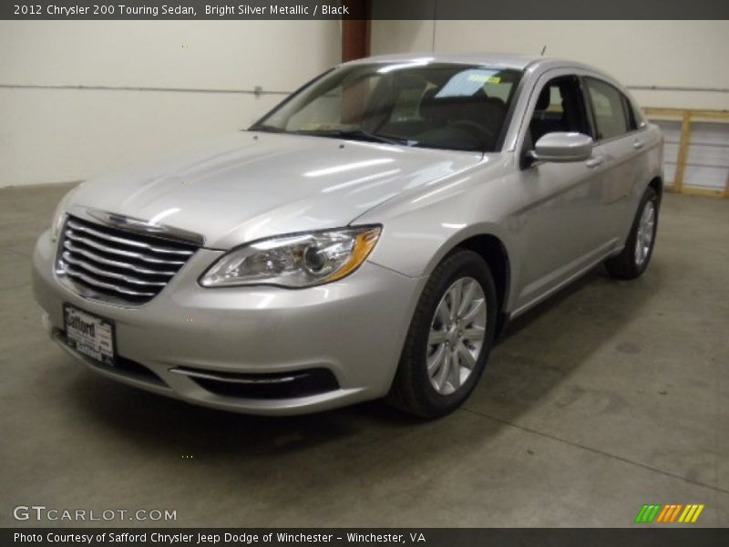 Bright Silver Metallic / Black 2012 Chrysler 200 Touring Sedan