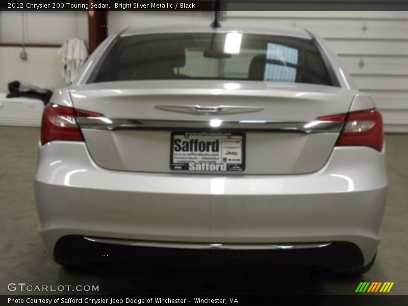 Bright Silver Metallic / Black 2012 Chrysler 200 Touring Sedan