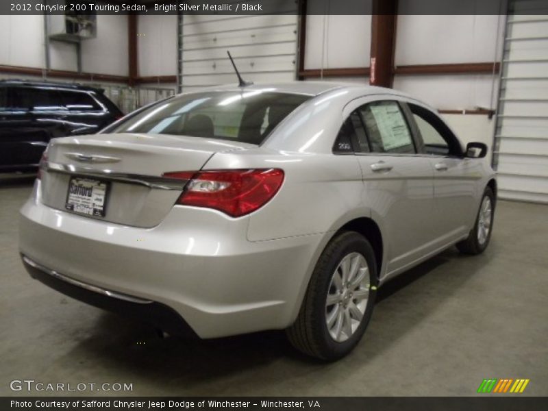 Bright Silver Metallic / Black 2012 Chrysler 200 Touring Sedan