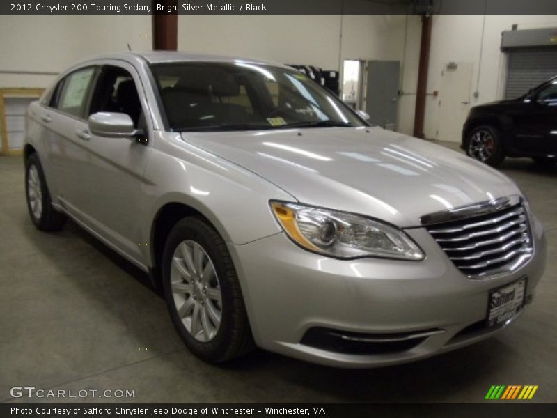 Bright Silver Metallic / Black 2012 Chrysler 200 Touring Sedan