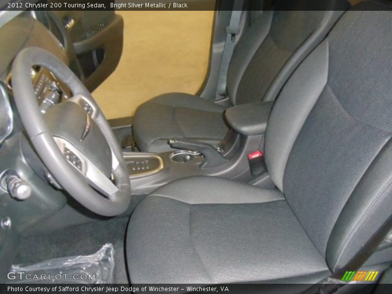 Bright Silver Metallic / Black 2012 Chrysler 200 Touring Sedan