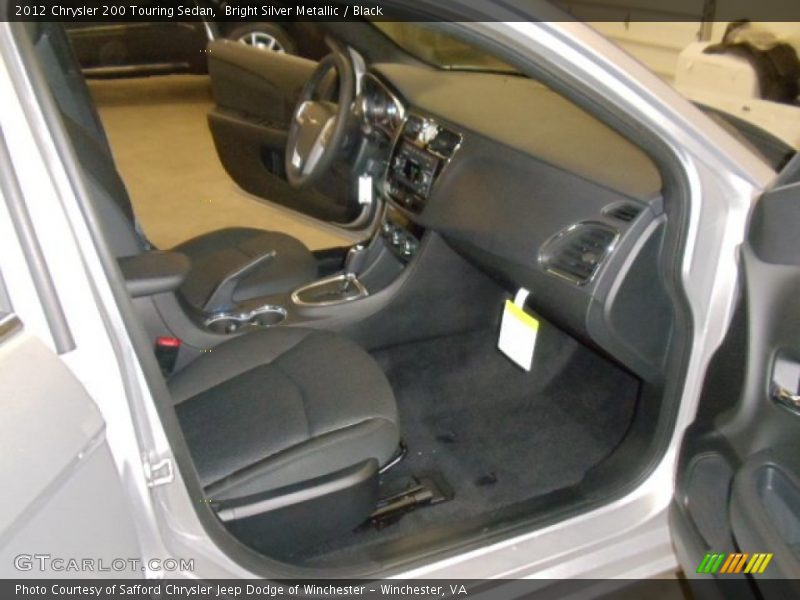 Bright Silver Metallic / Black 2012 Chrysler 200 Touring Sedan