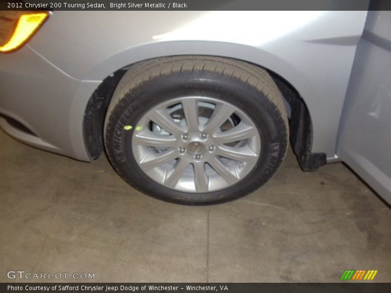 Bright Silver Metallic / Black 2012 Chrysler 200 Touring Sedan