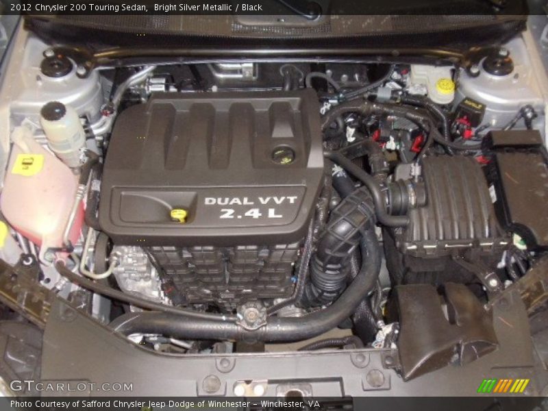 Bright Silver Metallic / Black 2012 Chrysler 200 Touring Sedan