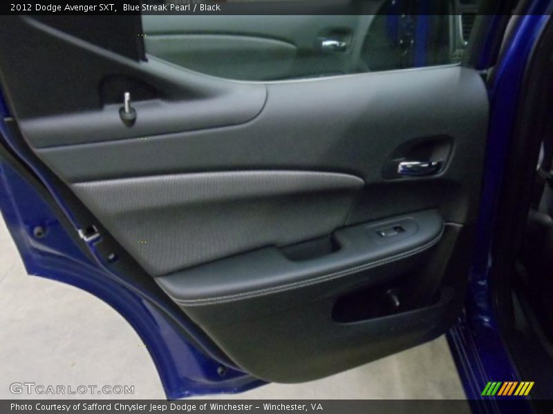 Blue Streak Pearl / Black 2012 Dodge Avenger SXT