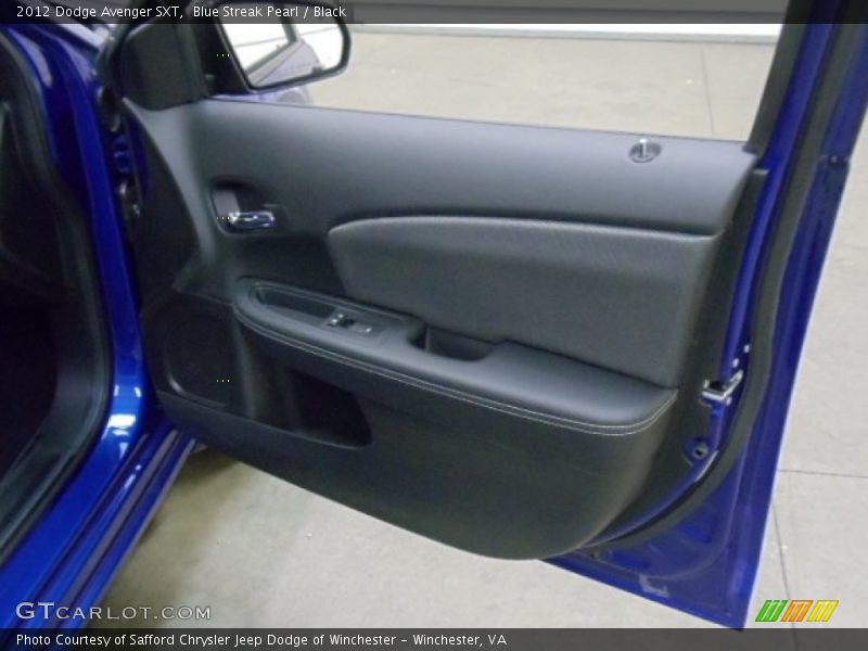 Blue Streak Pearl / Black 2012 Dodge Avenger SXT