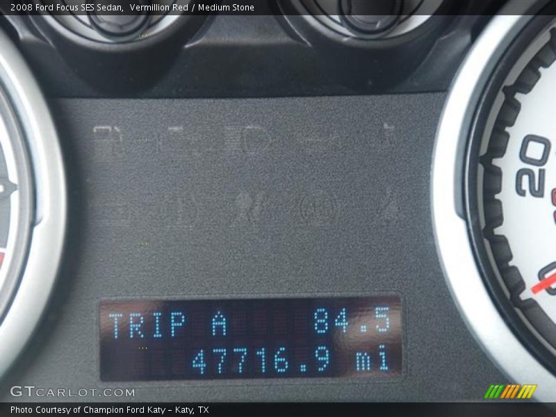 Vermillion Red / Medium Stone 2008 Ford Focus SES Sedan